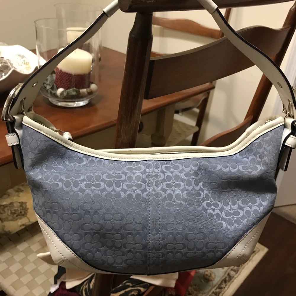 Coach baby blue hobo